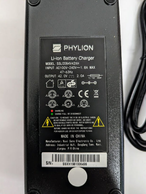 Ładowarka Phylion SSLC084V42XH 42V/2A - 5 PIN